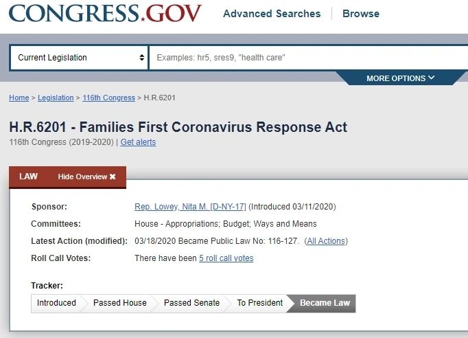 FFCRA: EMPLOYEE PAID LEAVE RIGHT