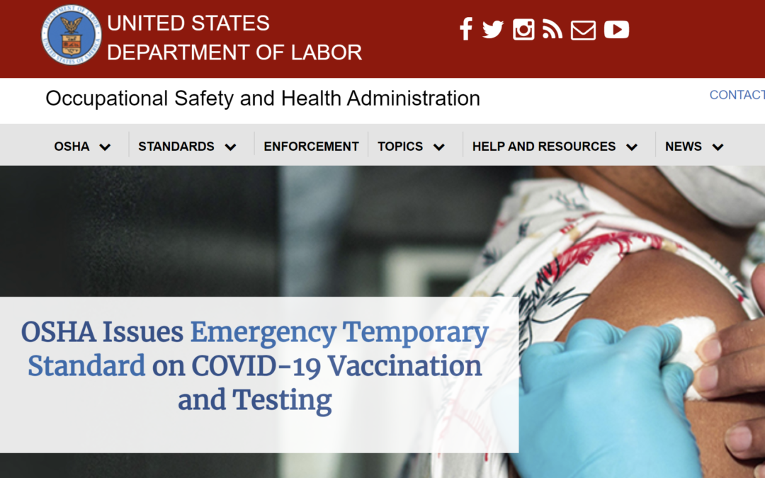 Synopsis of OSHA COVID ETS Regulations