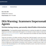 DEA Scam Warning