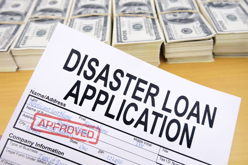 Disaster loan application at PCS